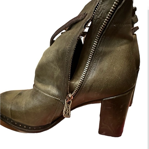 AS.98 green heeled booties - Picture 2 of 14